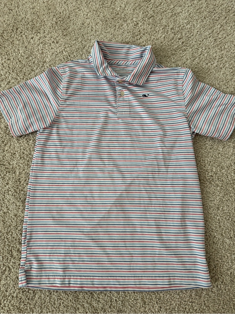 2 Boys Vineyard Vines Patterned Polo Shirts - Performance Classic Short Sleeve - Picture 6 of 8